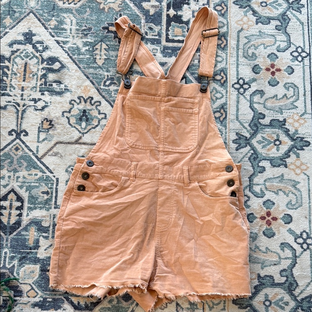 Carve designs corduroy short overalls
